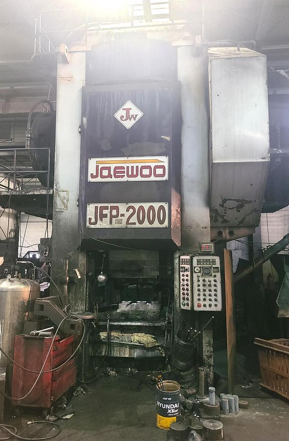 Used 2000 tons Press Hot Forging Jaewoo JFP-2000