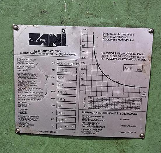 Used Press Sheet Stamping Mechanical Rovetta