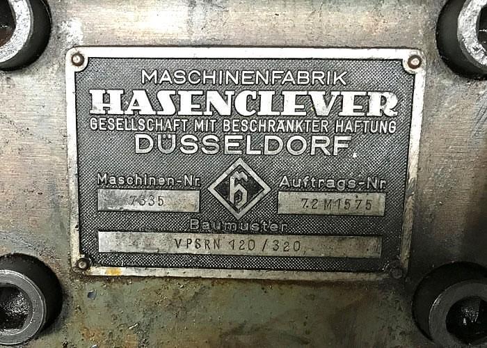 Used 210 tons Press Friction Screw Hasenclever VPSRN 120/320