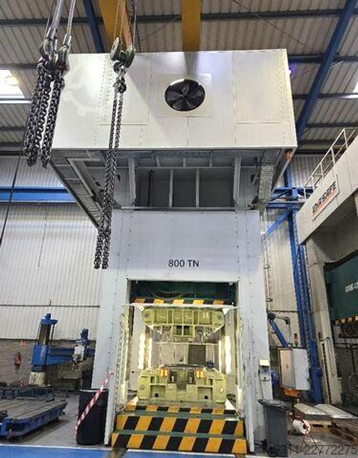 Used 800 tons Press Sheet Stamping Hydraulic Loire 800-150