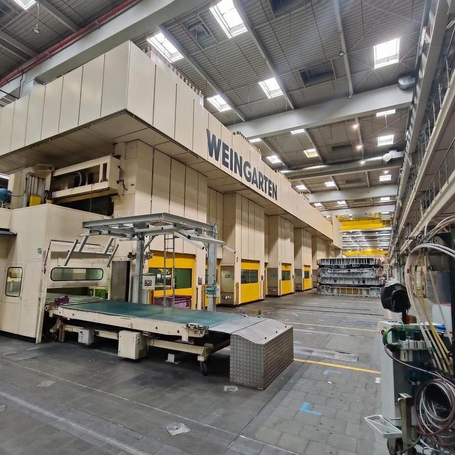 Used 1000 tons Press Sheet Stamping Mechanical Weingarten VK 1000-40-80