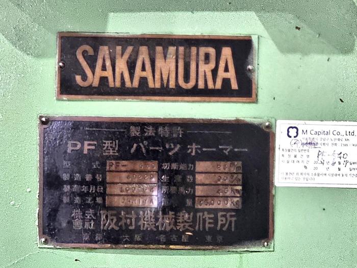 Used Part Former Cold Sakamura PF-540SS