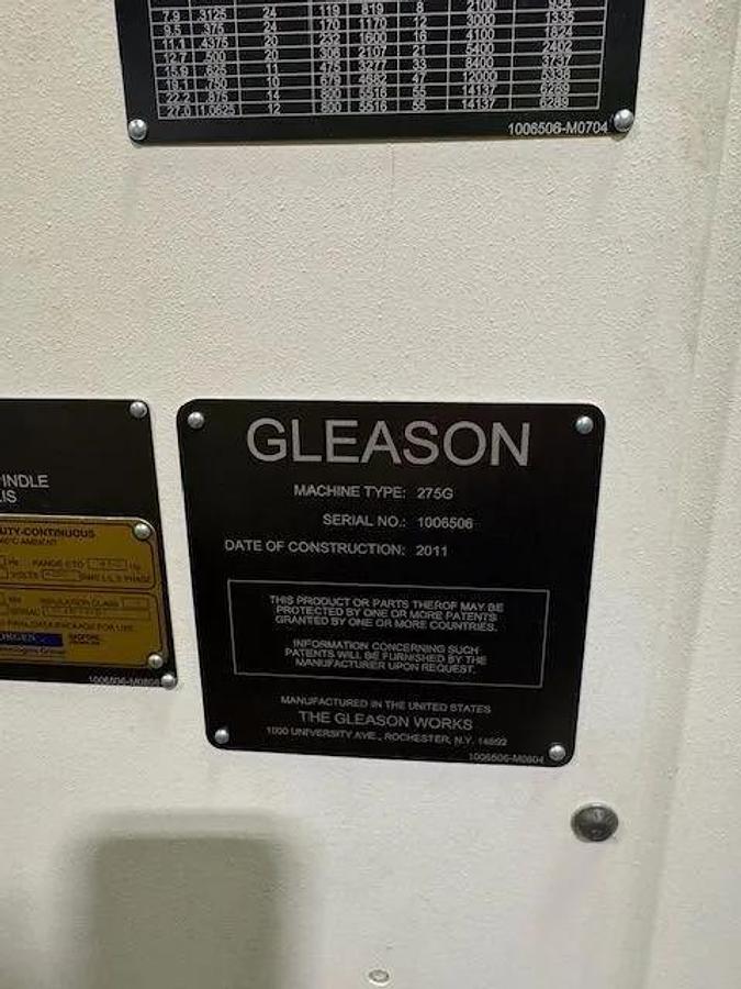 Used Spiral Bevel Gear Grinder CNC Gleason Phoenix 275G