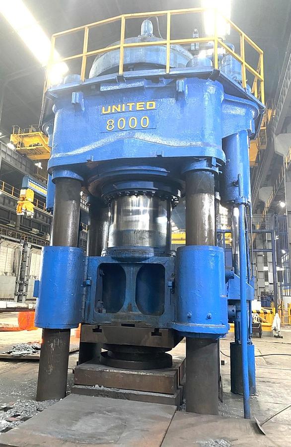 Refurbished 8000 tons Press Forging Open Die Hydraulic United
