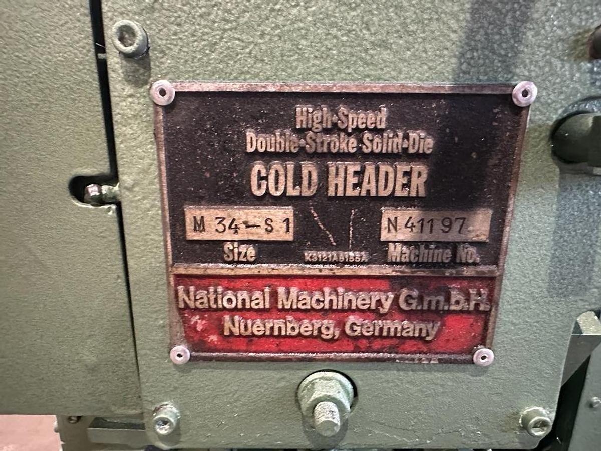 Used Header Progressive Bolt Maker National M34S1