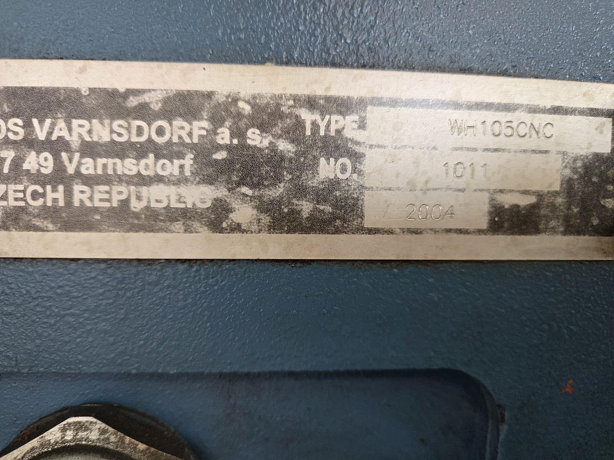 Used Borer Horizontal Table Type CNC Tos Varnsdorf WH105