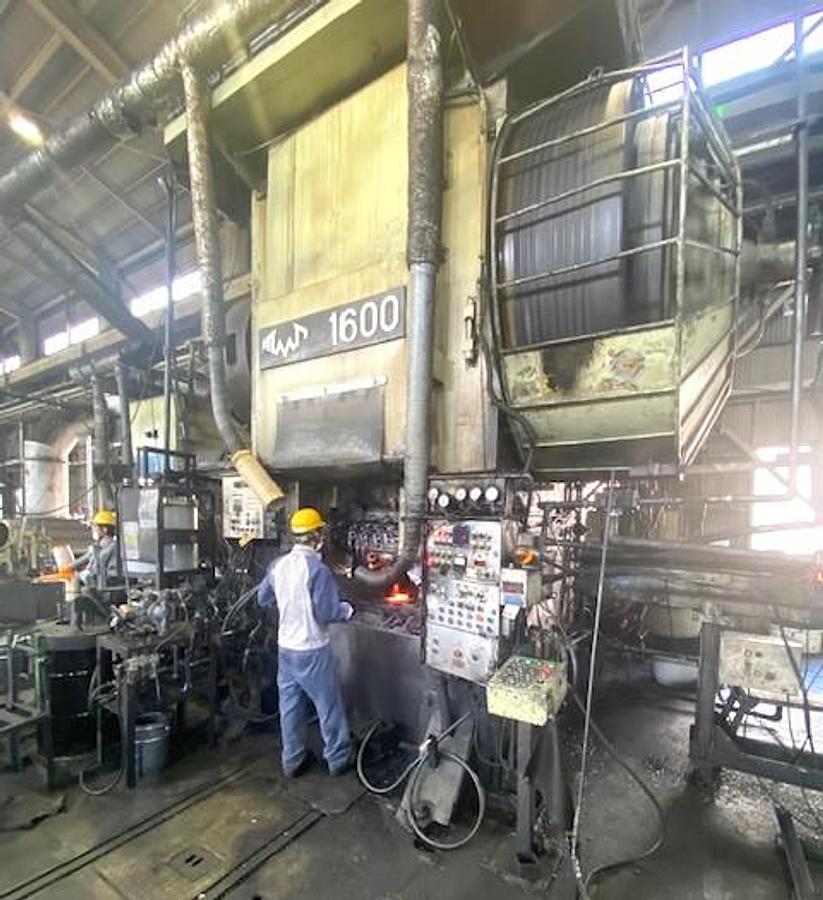 Used 1600 tons Hot Forging Line TMP Voronezh Russia KB8042