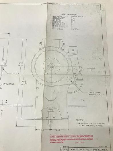 Used Press Hot Forging Erie