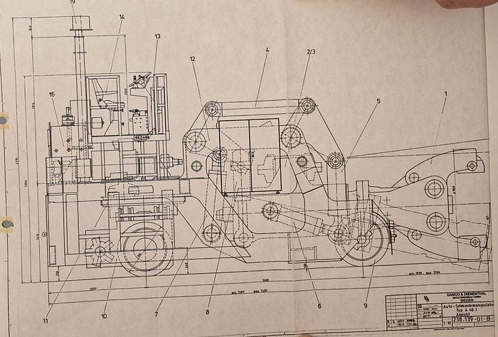 Used 15 tons Manipulator Dango & Dienenthal A40.1