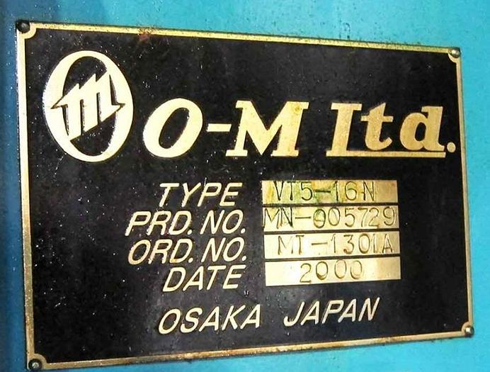 Lathe Vertical Turning CNC O-M Ltd VT5-16N