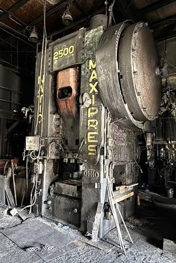 Refurbished 2500 tons Press Hot Forging National Maxipress