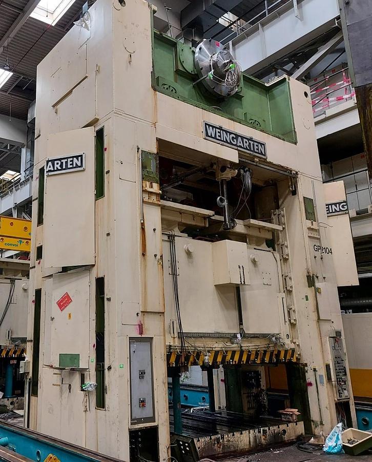 Used 1000 tons Press Sheet Stamping Mechanical Weingarten VK 1000-40-80