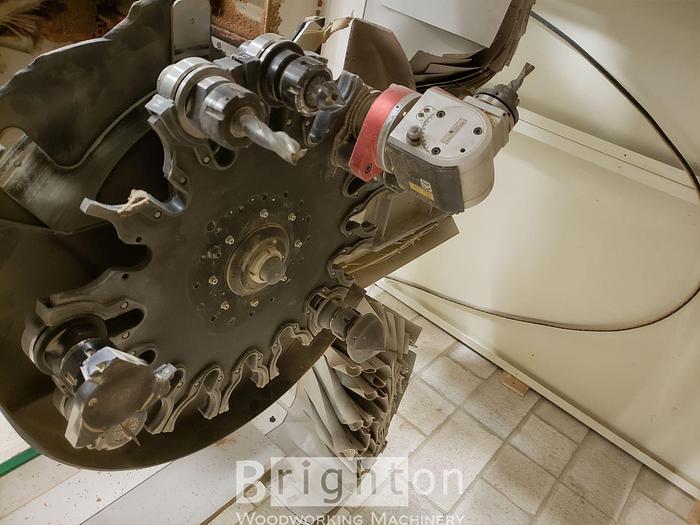 Used 2007 SCM Used CNC, Model is "Record 210 AL" 4 Axis CNC, 5' x 12' table