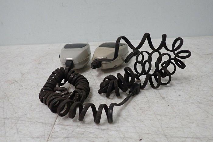 Used Lot of 2 Kenwood Dynamic Impedance 600 Ω Microphones