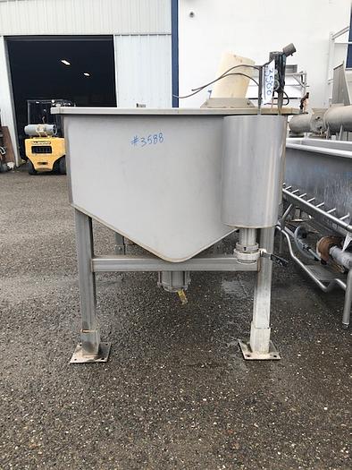Used 400 Gallon Rectangular Stainless Steel Tank,