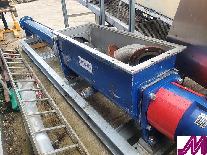 Refurbished 2019 Mono W084 Wide Throat Stainless Steel Progressive Cavity Pump with Screw Auger