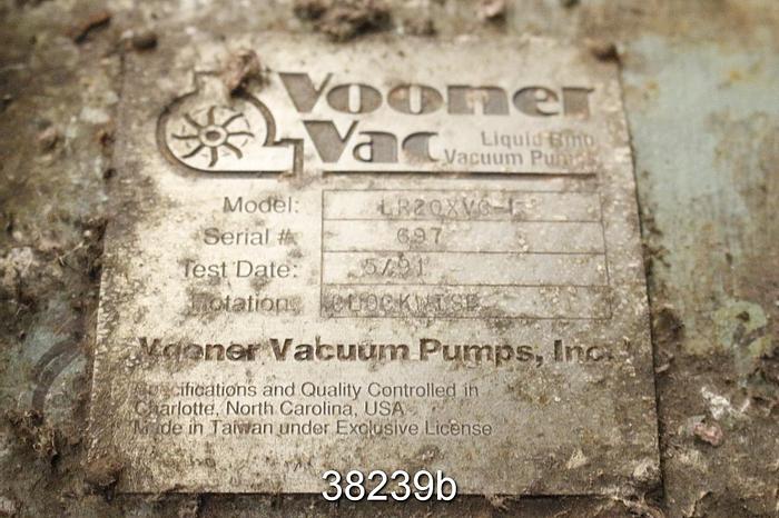 Used Vooner LR20XV0-1 Vacuum Pump #38239