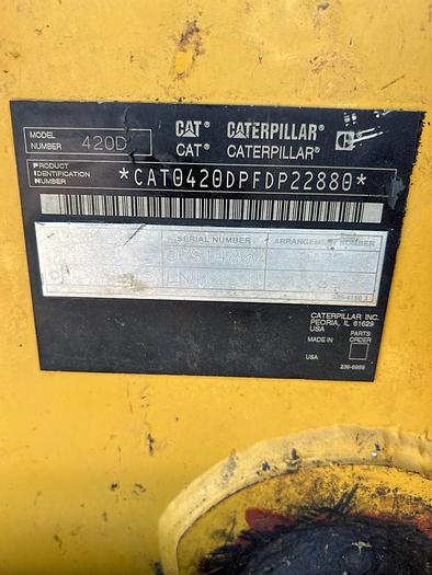Used 2005 CAT 420D EXTENDA HOE, 4X4 BACKHOE