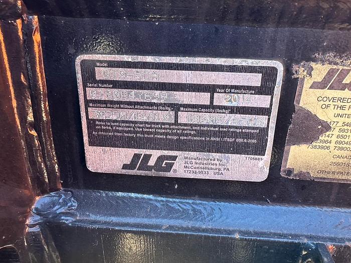 Used 2012 JLG G10-55A TELEHANDLER