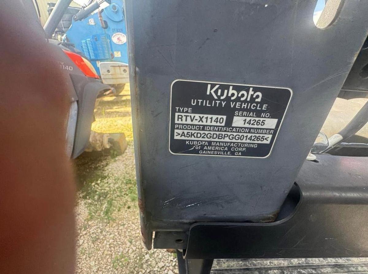 Used QTY 5 KUBTA RTV X1140
