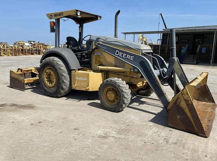 Used 2008 JOHN DEERE 210LJ BOX BLADE TRACTOR