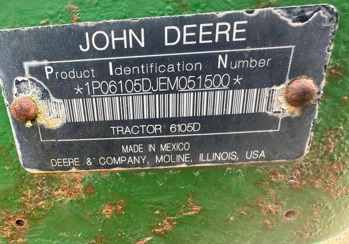 Used 2015 JOHN DEERE 6105 D 