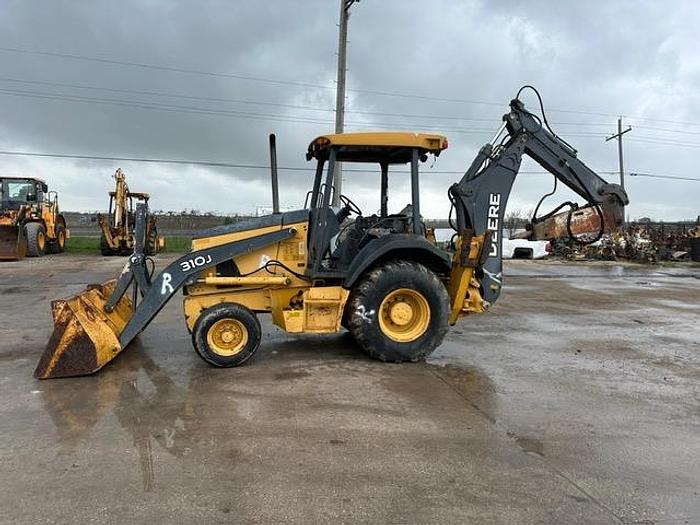 Used 2010 JOHN DEERE 310 J BACKHOE WITH HAMMER