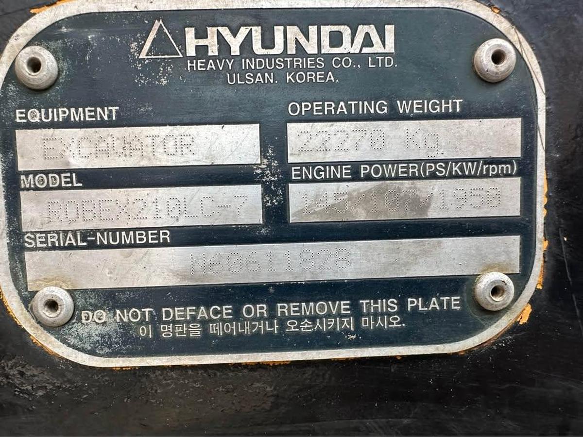 Used 2004 HYUNDAI ROBEX 210LC-7