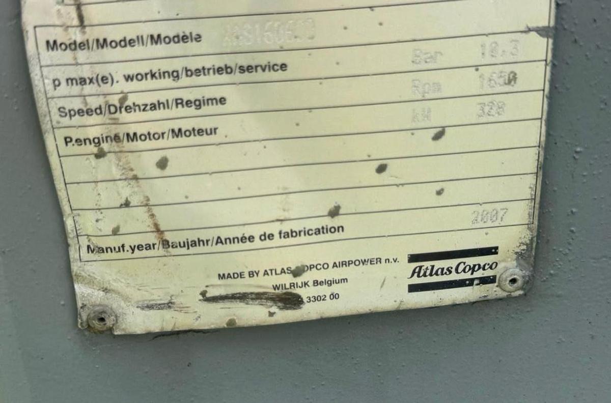 Used 2007 ATLAS COPCO XAS 1600