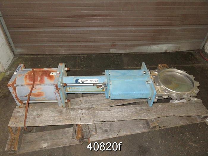Unused 10" Fabri-valve Air Operated Knife Gate Valve #40820