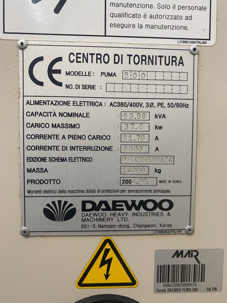 Usato 2004 Doosan Daewoo PUMA 500