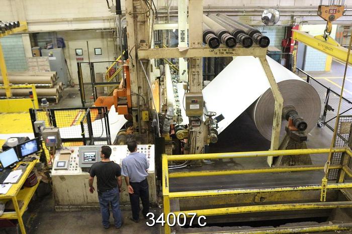 Used Beloit Drum Winder, 153.25" Unwind Max Width #34007