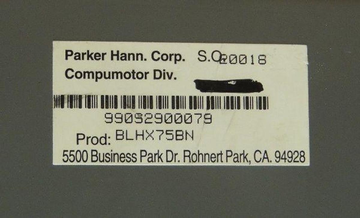 Refurbished Rebuilt Parker Digital Servo Drive BLHX75BN Model: BLHX 50/60Hz 107V