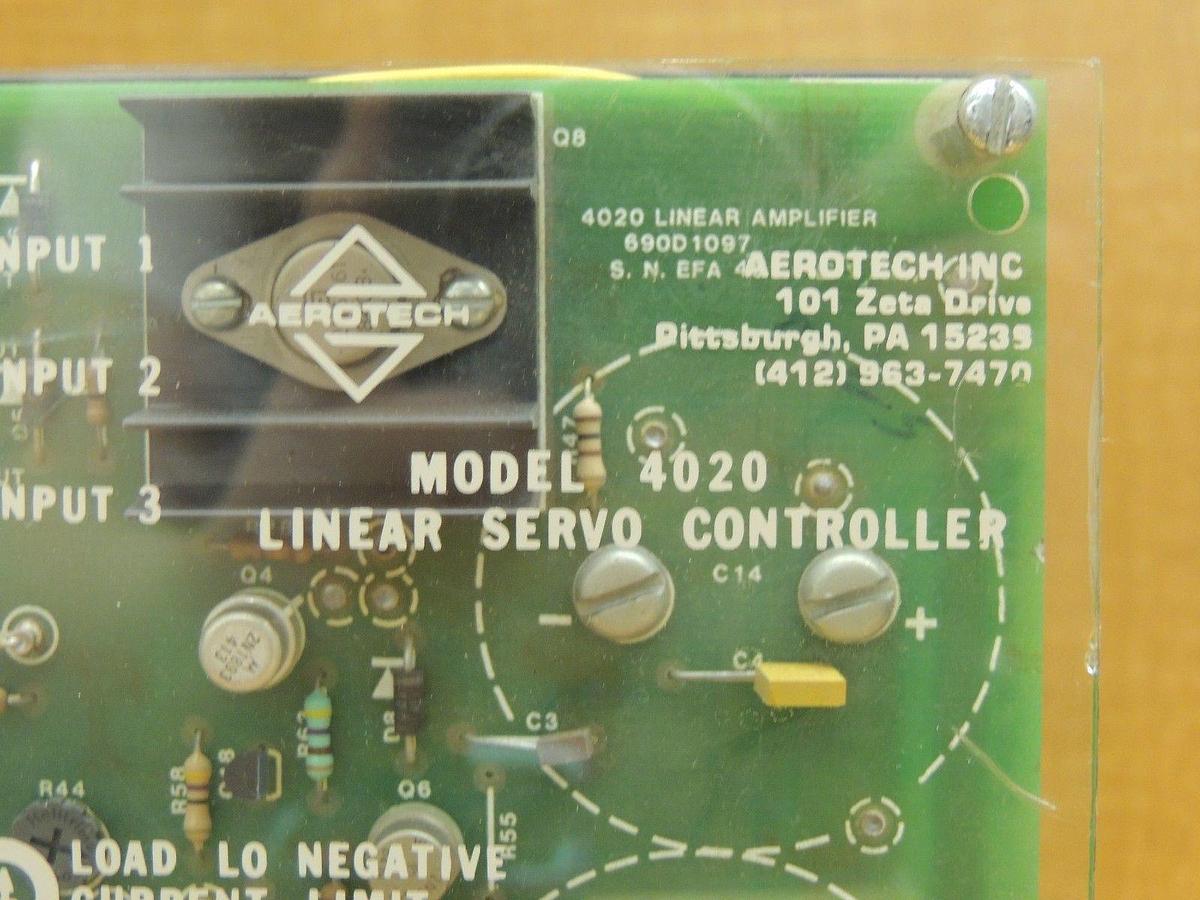 Refurbished Rebuilt Aerotech Linear DC Servo Controller 4020 630D1064 REV B 4020B 115V