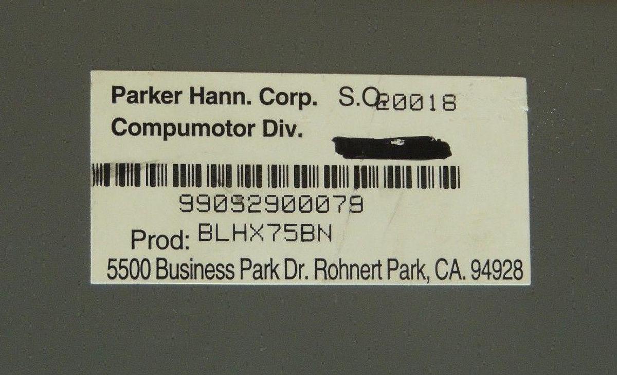 Refurbished Rebuilt Parker Digital Servo Drive BLHX75BN Model: BLHX 50/60Hz 107V
