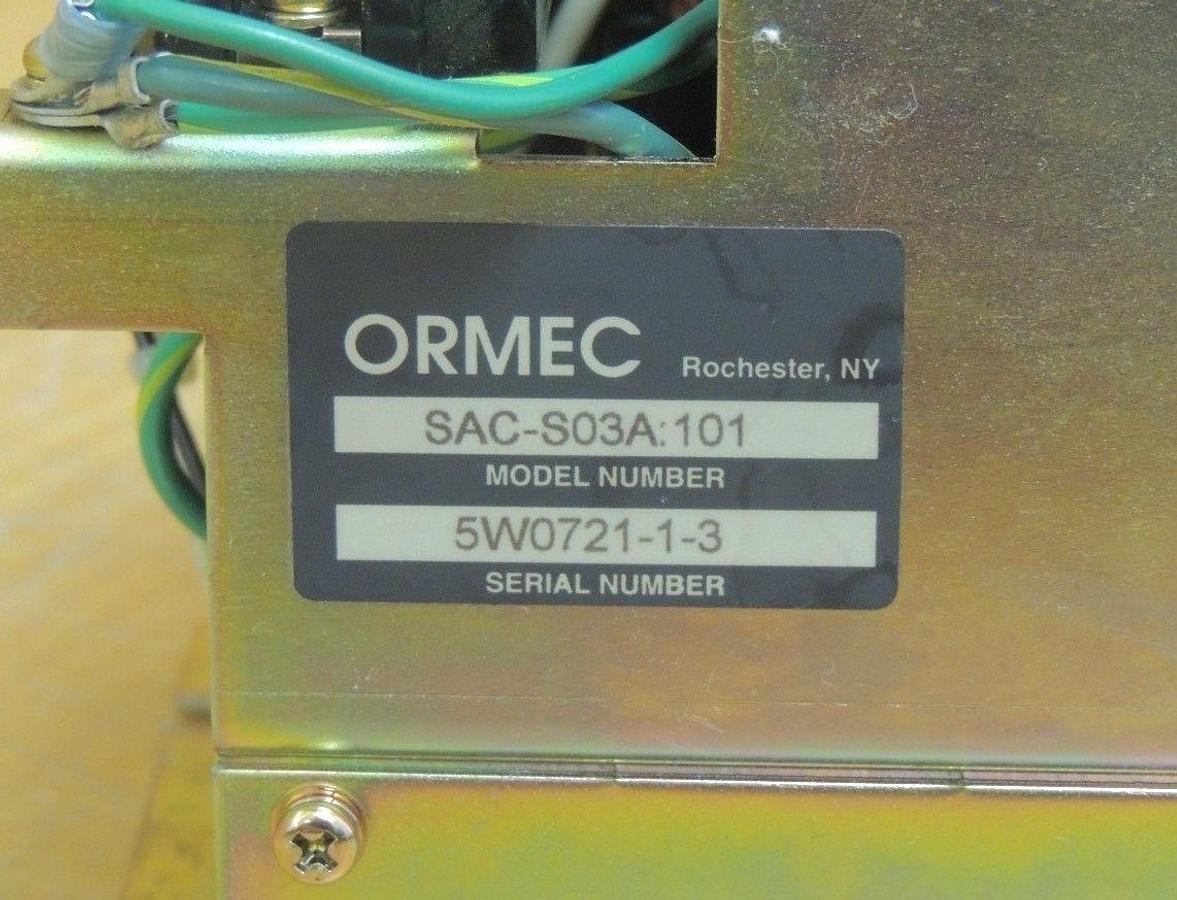 Refurbished Rebuilt Ormec AC Brushless Servo Drive SAC-S03A:101 S-Series 50-60Hz SACS03A101