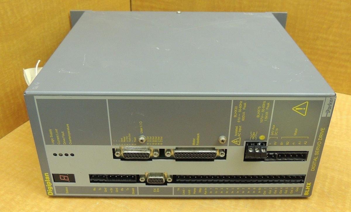 Refurbished Rebuilt Parker Digital Servo Drive BLHX75BN Model: BLHX 50/60Hz 107V