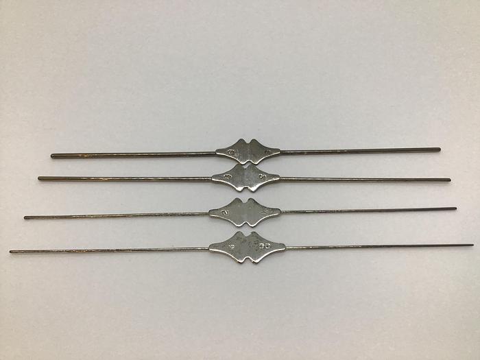 Used Ophthalmic Probe Lachrymal Liebreich Silver Double Ended Set of 4