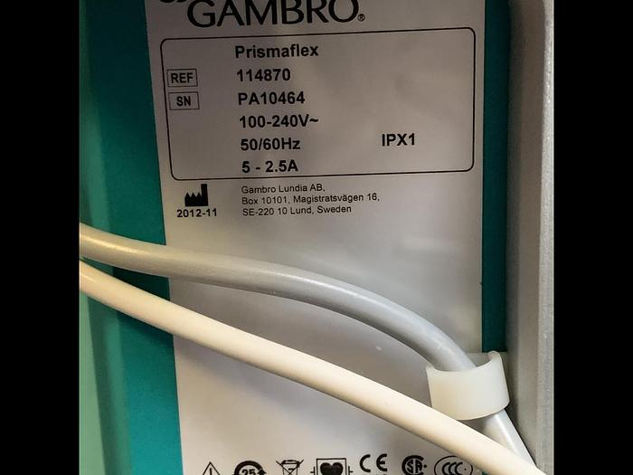 Used Gambro Prismaflex Dialysegerät SV 7.21 + Barkey Auto Control 3XPT Unit