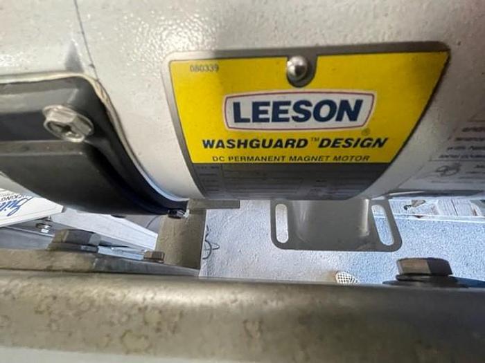 Used 176" Long x 8" Wide Food Grade Flighted Incline Conveyor