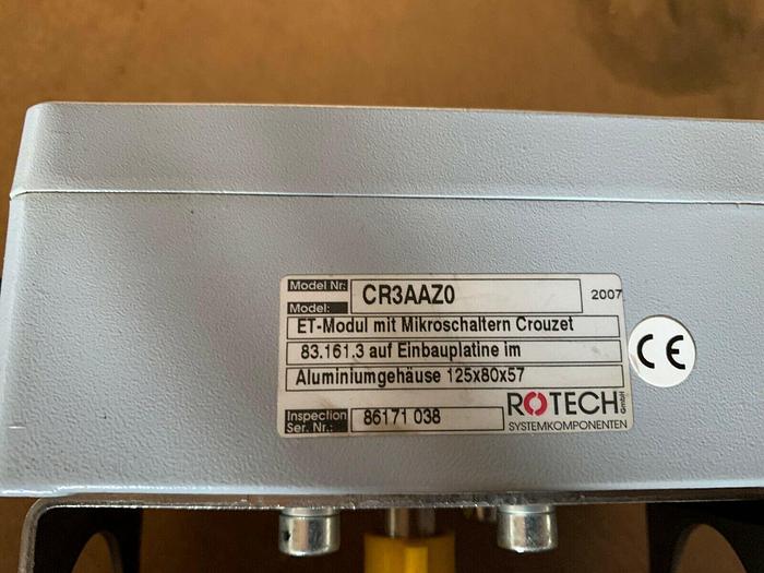 Used Stasto PKH-BKH-G1-25-11231 Ball valve with Rotech CR3AAZ0 ET module