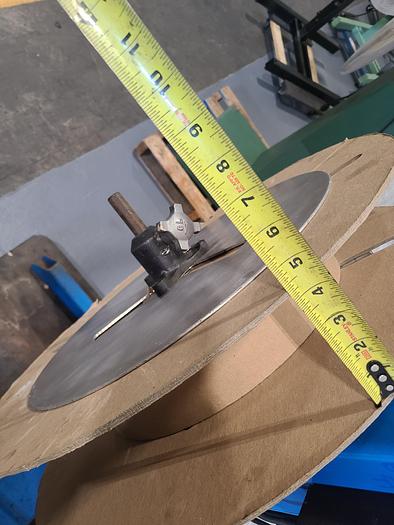 Used RM Industries Motorized Stock Reel Material Payoff Feed