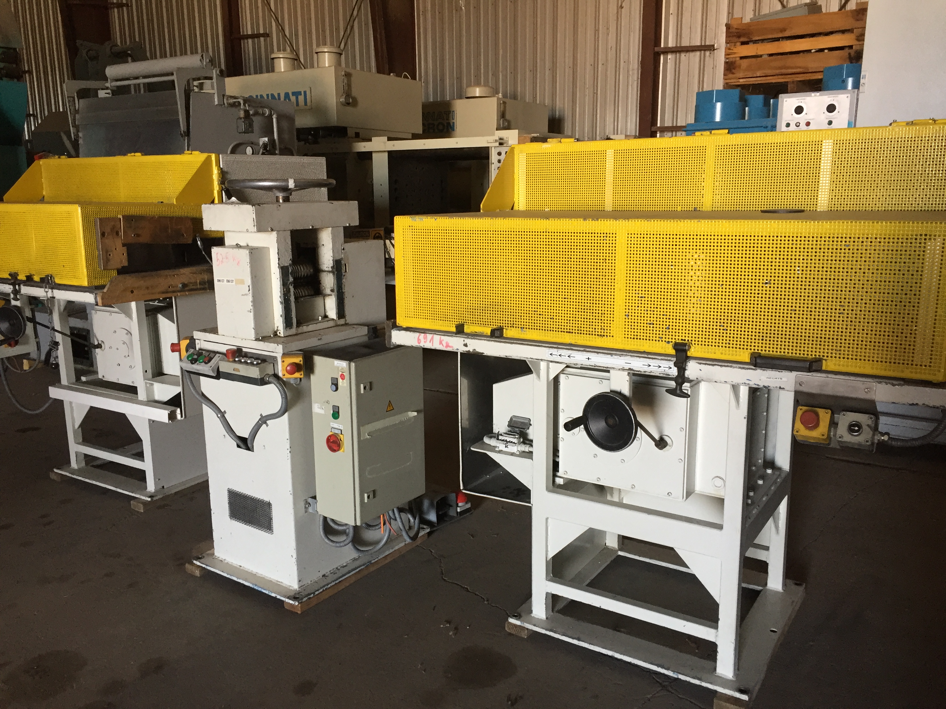 Used Rod Rolling Mill with Pay-Off / Re-Wind