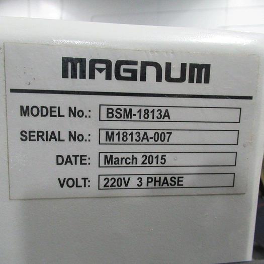 Used 2015 Magnum BSM 1813A BandSaw