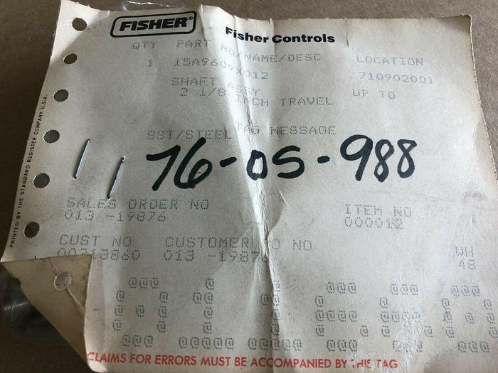 Used Fisher, Rotary Shaft Arm/Assy, 15A9609X012