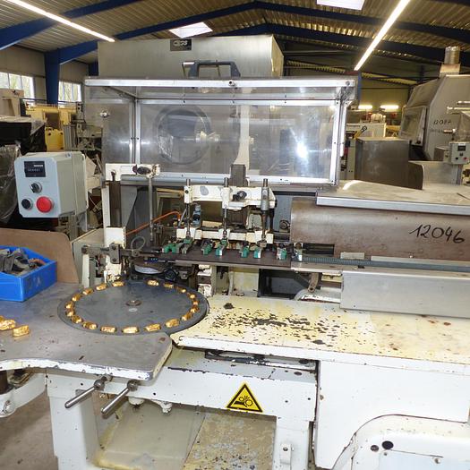 Gebraucht gebr. Stannioliermaschine Fabrikat SAPAL Type PRLP für Bodenfaltung eingerichtet.