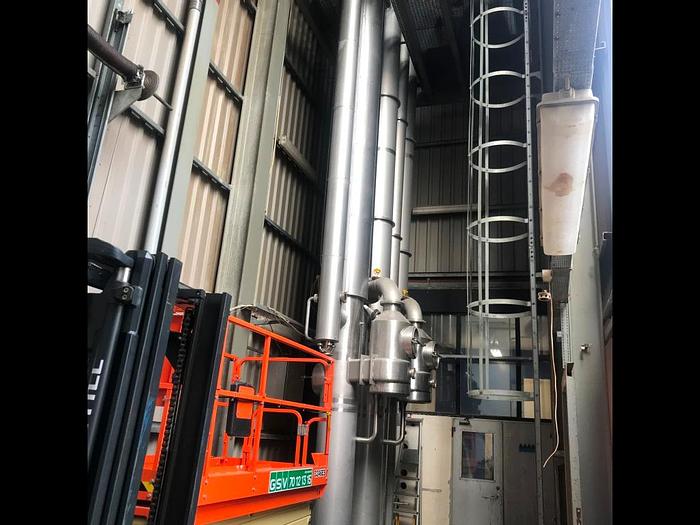 Used 2-step falling-film vacuum evaporator