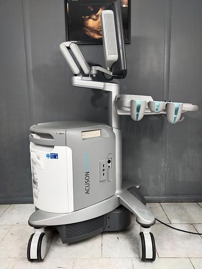 Gebraucht Siemens Acuson S2000 Ultraschallgerät mit Sonde, Drucker und DVD Brenner