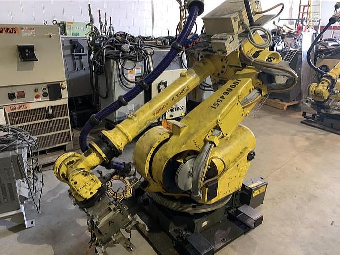 Used FANUC R2000iA/125L 6 AXIS CNC ROBOTS WITH RJ3iB CONTROLLERS