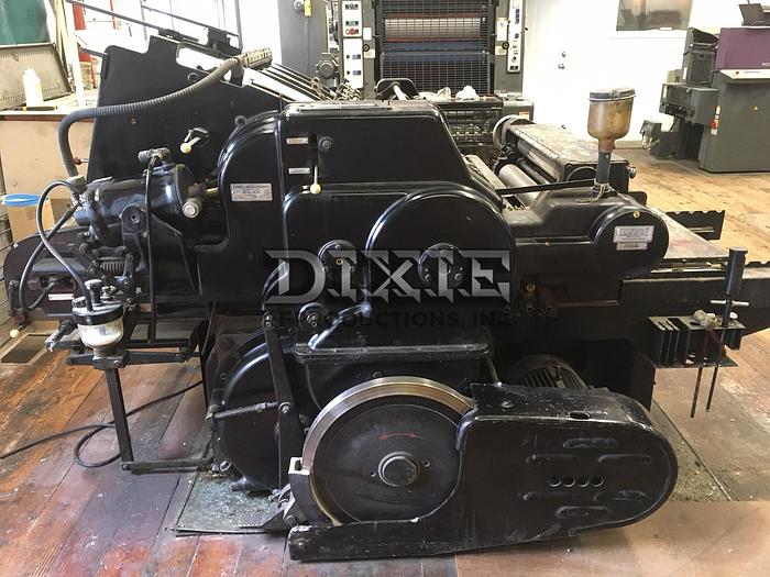 Used 1967 Heidelberg Cylinder die cutter